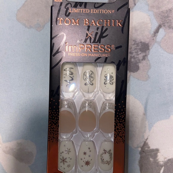 KISS TOM BACHIK x imPRESS Medium Coffin Press-On Nails - Picture 2 of 4